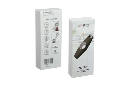 BOTTO - Giftology 5-in-1 Multi-functional Bottle Opener - Black