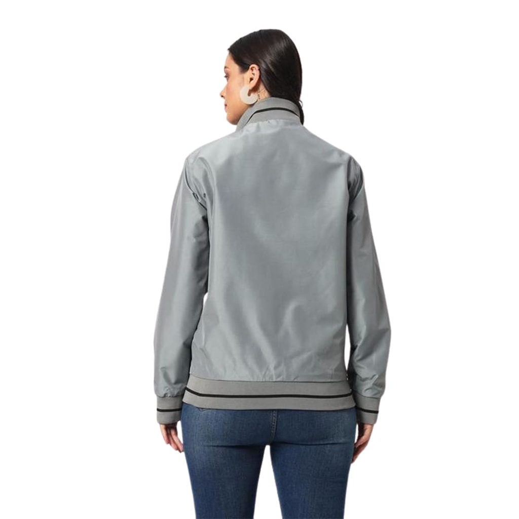 VARSITY - SANTHOME Women's Lightweight Reversible Bomber Jacket