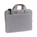 SLOTEN - Santhome® 15" Laptop Bag - Grey/Tan