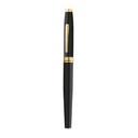 Coventry Classic Black Lacquer with Gold Tone Appointments Rollerball Pen (Blue Ink) 