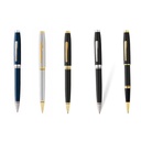 Coventry Classic Black Lacquer with Gold Tone Appointments Ballpoint Pen (Blue Ink) 
