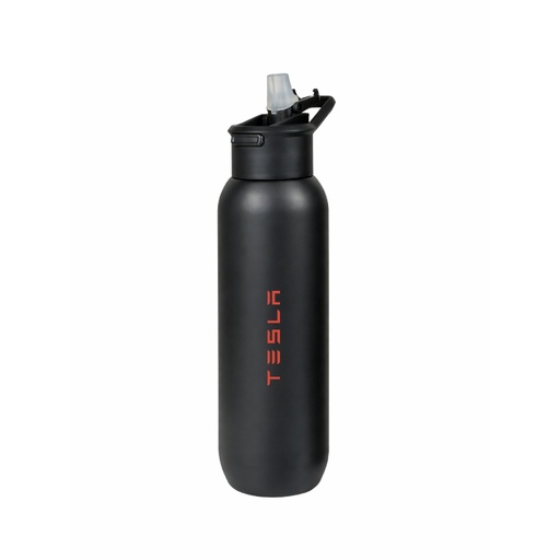 TOLEDO - Hans Larsen Double Wall Bottle with Straw  600 ml - Black 