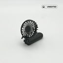 ROTO - Rechargeable Handheld Fan with Foldable Desk Stand - Black 