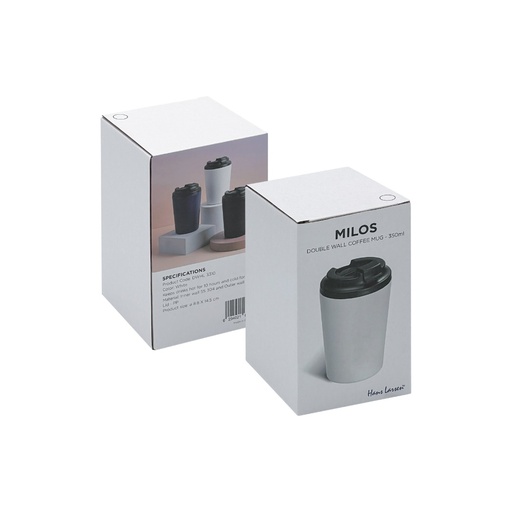 MILOS - Hans Larsen Double Wall Coffee Mug 350 ml - White