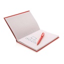 XD A5 Hard Cover Notebook With Pen - Red