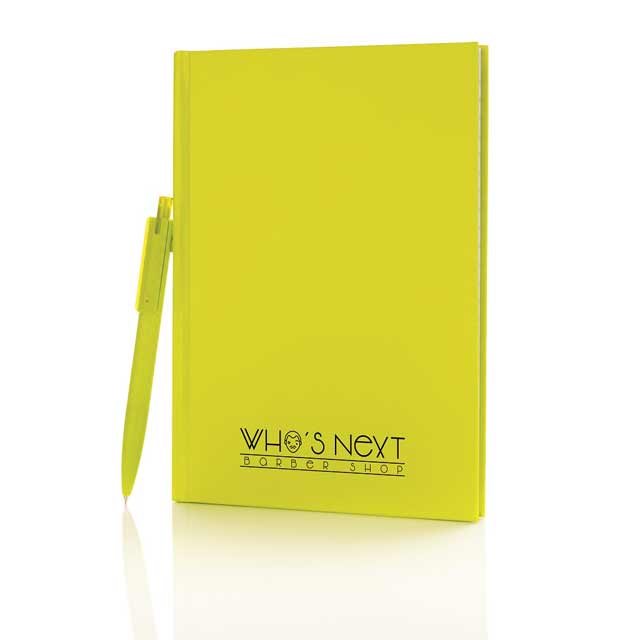 XD A5 Hard Cover Notebook With Pen - Lime