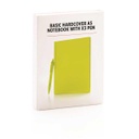 XD A5 Hard Cover Notebook With Pen - Lime