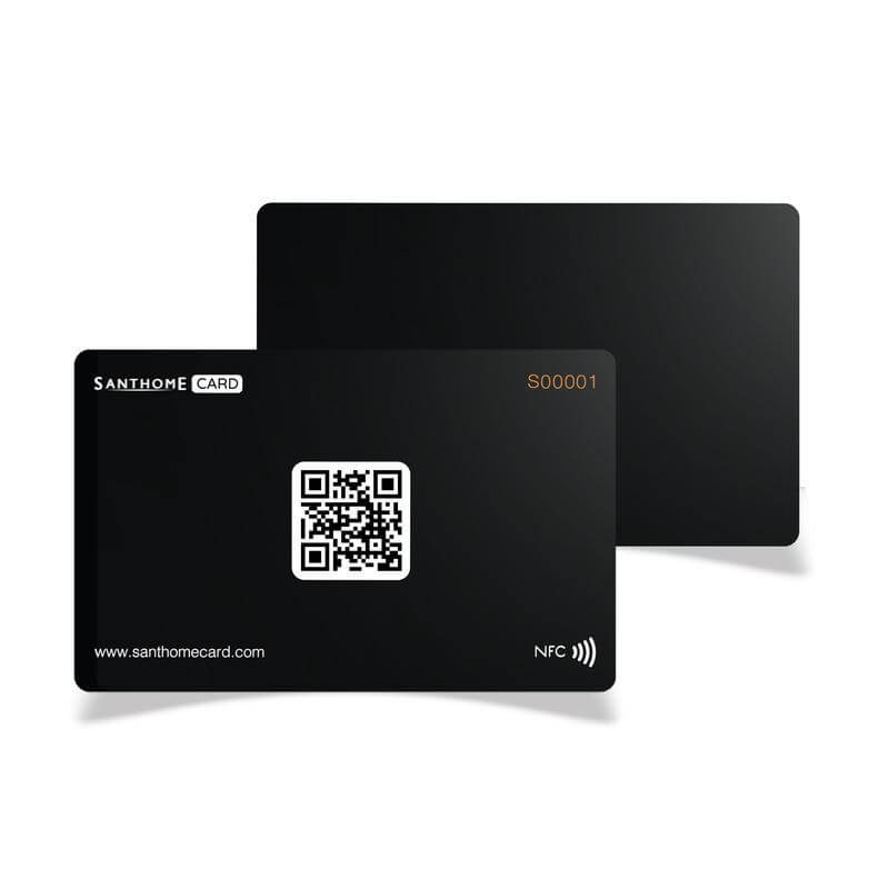 Santhome Card - Digital Business NFC Card - Black