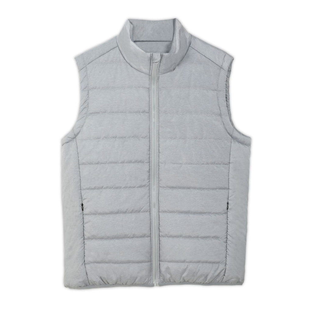 Santhome Zip Up  Puffer Vest - Melange