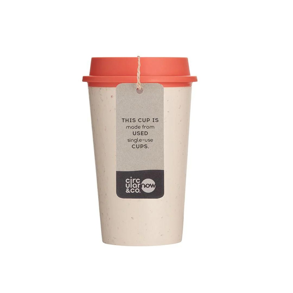 Circular NOW Cup 12oz Cream & Caught Out Coral