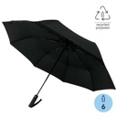 URBINO - Santhome RPET Auto-Open 23" Umbrella with SPF50 UV Protection - Black