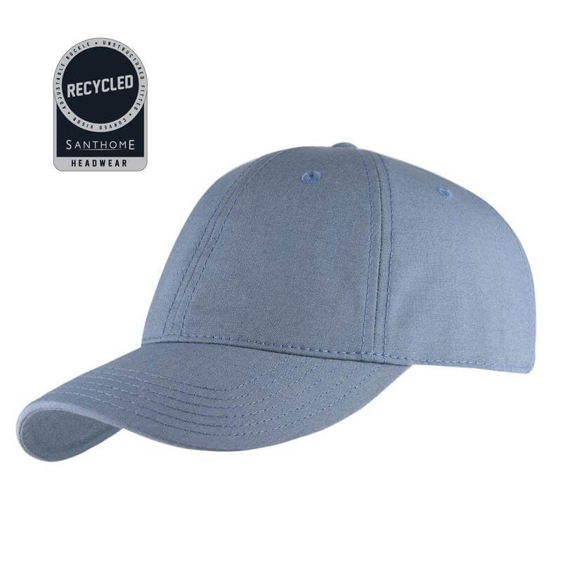 FLEX - Santhome Recycled 6 Panel Relaxed Fit Cap - Sky Blue