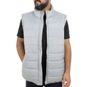[Puffer Vest Grey Melange -  S] Santhome Zip Up Puffer Vest (Small)