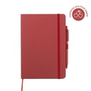 [NBEN 5251] ABULA - eco-neutral® A5 Hard Cover Notebook & Pen Set - Cherry Paper