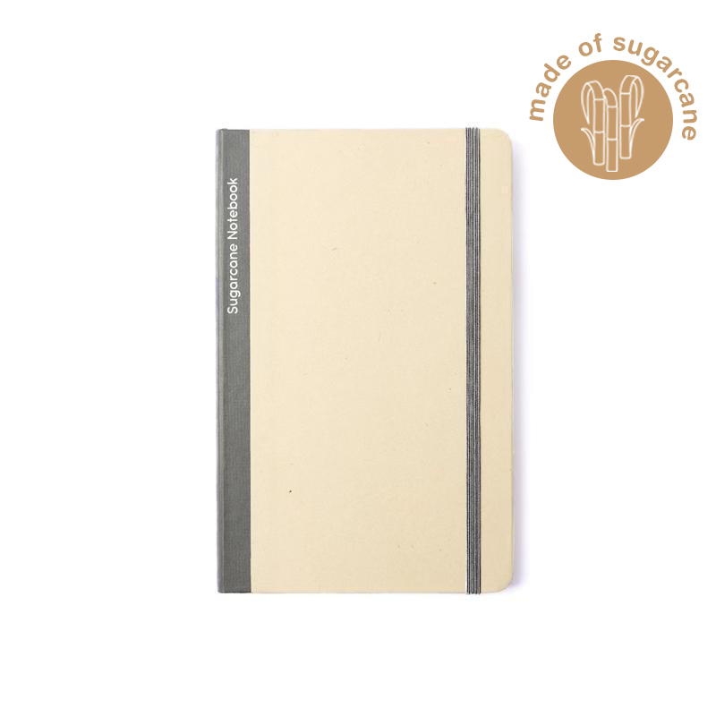 BUREN - eco-neutral Sugarcane Paper A5 Notebook - Grey