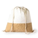 [BPEN 2180] VOLGA - eco-neutral Recycled Cotton/Cork Drawstring Bag