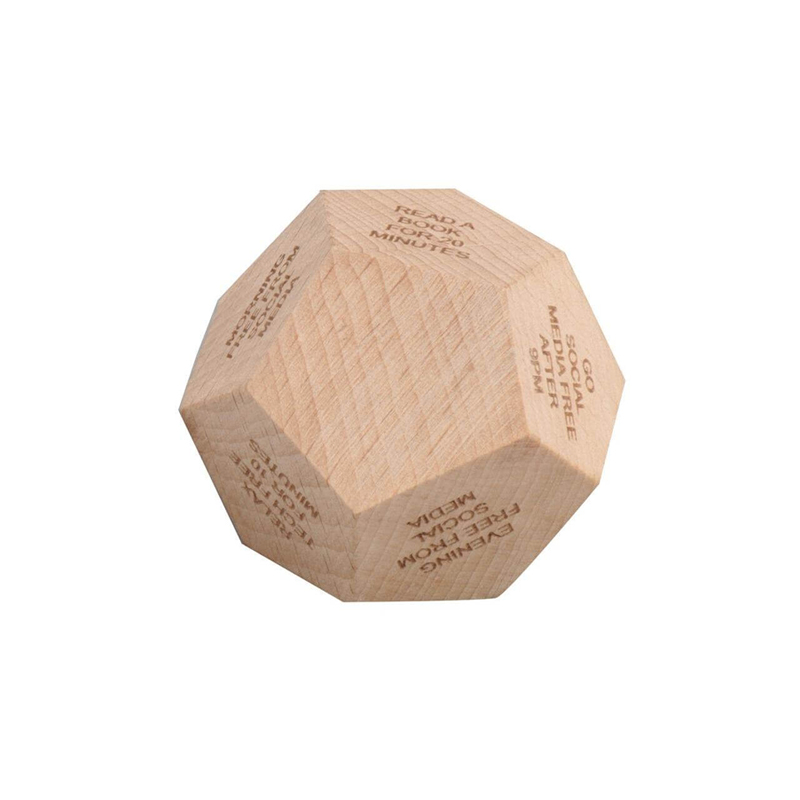 ORLI - eco-neutral Digital Detox Wooden Dice