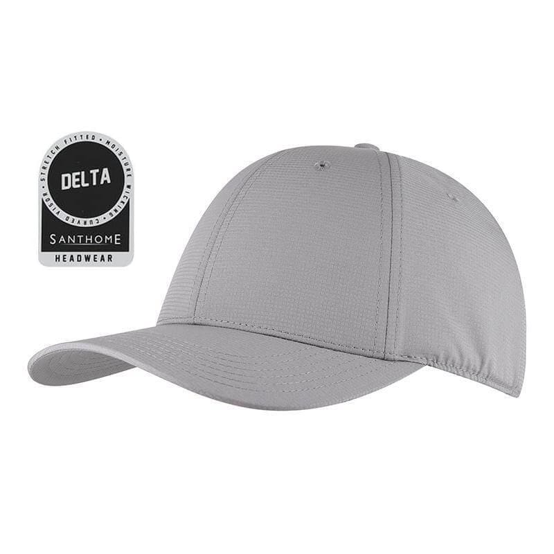 DELTA - Santhome® DryNCool® Performance Stretch-Fitted Cap - Grey