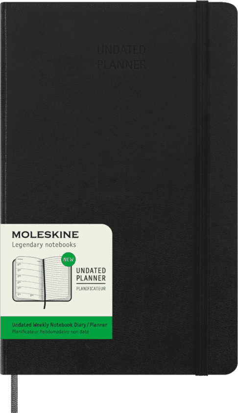 Moleskine Undated 12 Month Weekly Planner - Hard Cover - Large