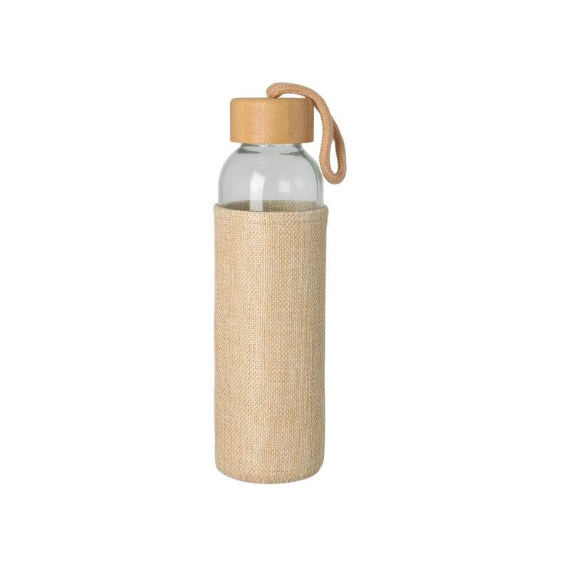 SPELLO - Promotional Glass Bottle with Jute Sleeve - 500ml