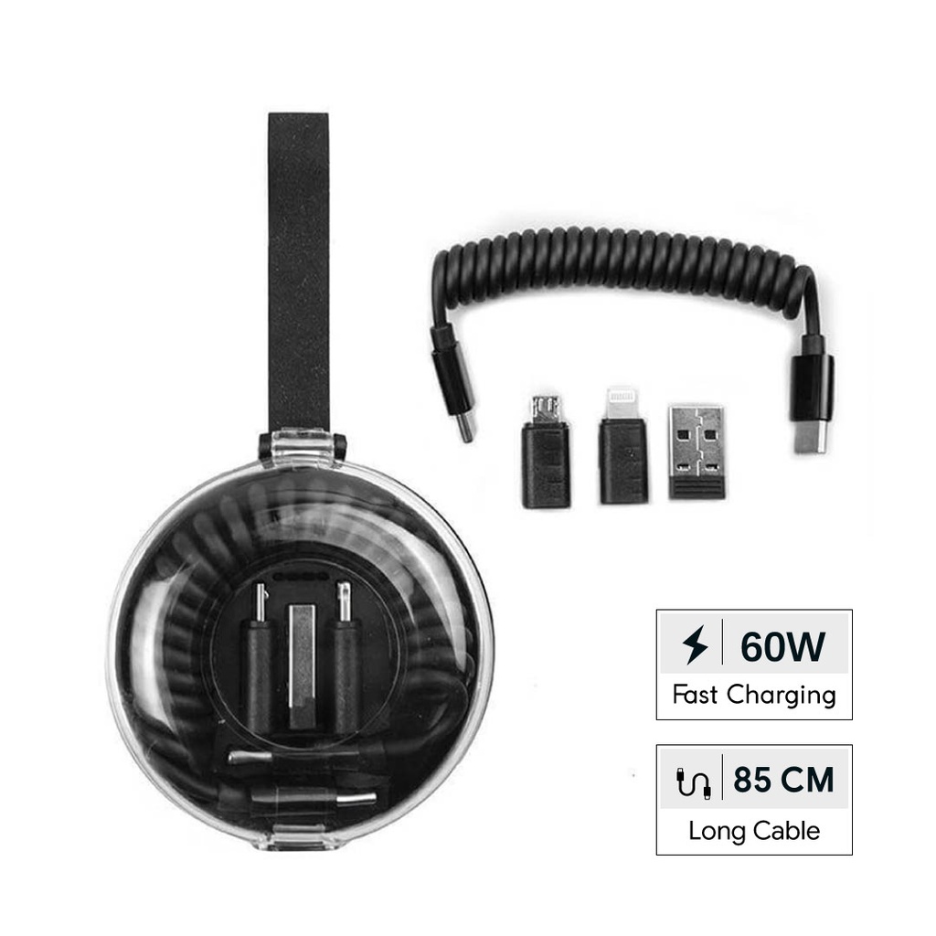 CORDA - Giftology Curled Cable & Adapter Kit