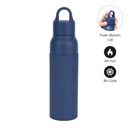 RHODES - Hans Larsen Double Wall Bottle with Push Lid  550 ml - Navy Blue