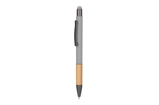 [WIMP 872] AYTOS - Metal Stylus Pen with Bamboo Grip - Grey