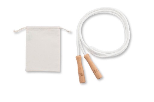 [WNEN 165] XANTHI - Cotton Jumping Rope in a Cotton Pouch