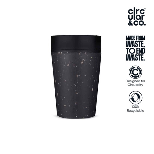 [DWCC 3166N] Circular Cup 8oz Grey & Ink