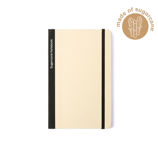 [NBEN 5256] BUREN - eco-neutral Sugarcane Paper A5 Notebook - Black