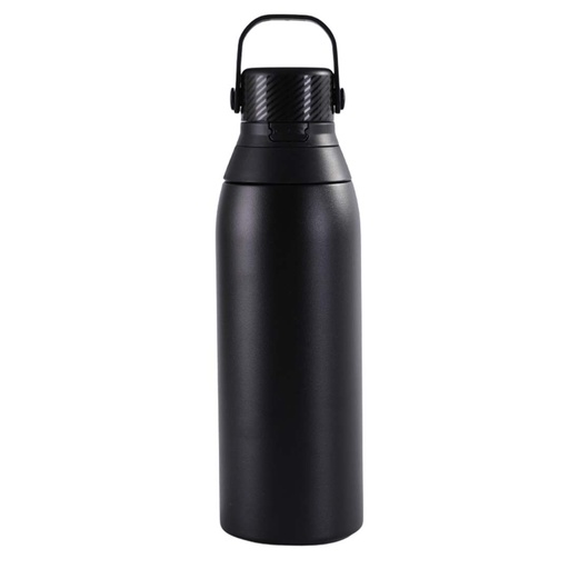 [DWHL 3268] EVORA - Hans Larsen Double Wall Stainless Steel Vacuum Bottle - 750ml - Black