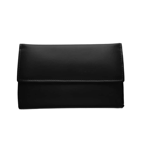 [1235A - Black] SERRIOA Real Leather Ladies Wallets Black